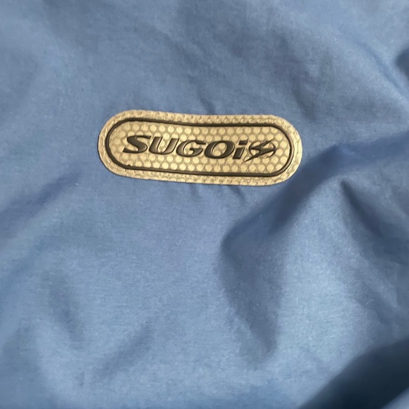 Sugoi Cycling Jacket Mens Medium Blue Convertible Vest Reflective Windbreaker - Picture 8 of 12